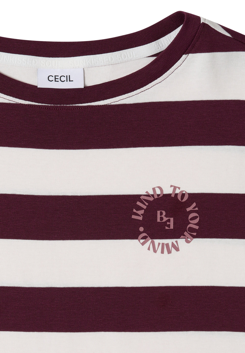 TOS Striped Be Kind FP Shirt, sweet grape red 37590 Bild 2
