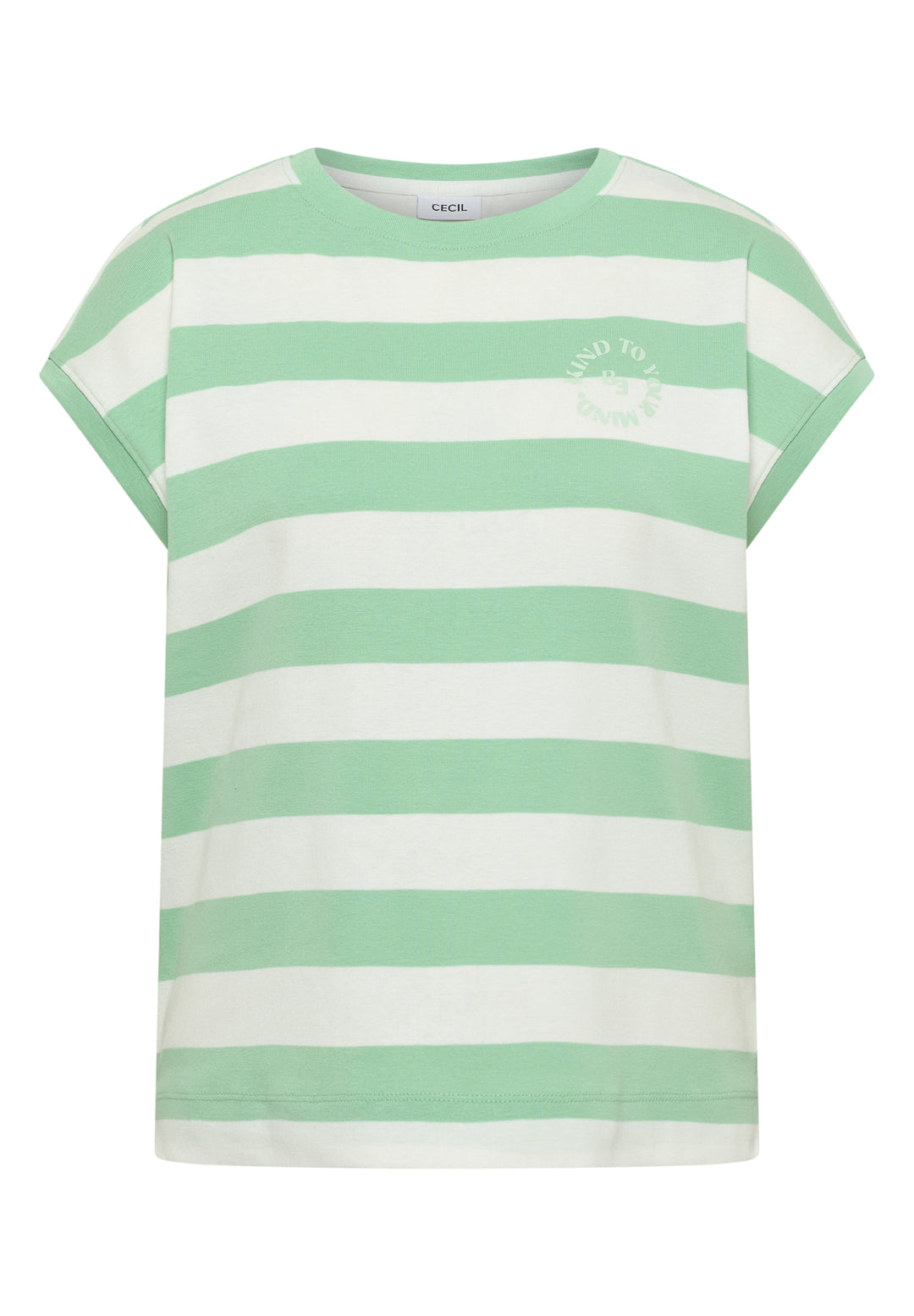 TOS Striped Be Kind FP Shirt, juicy lime 37671 Bild 1
