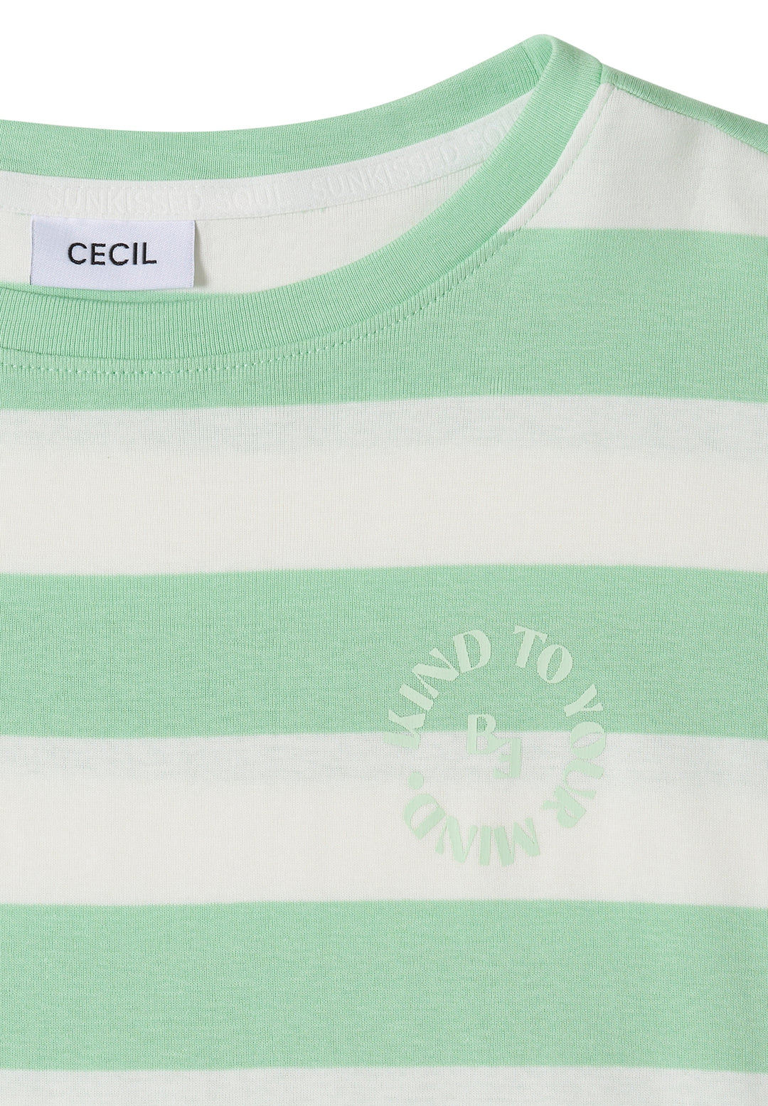 TOS Striped Be Kind FP Shirt, juicy lime 37671 Bild 2