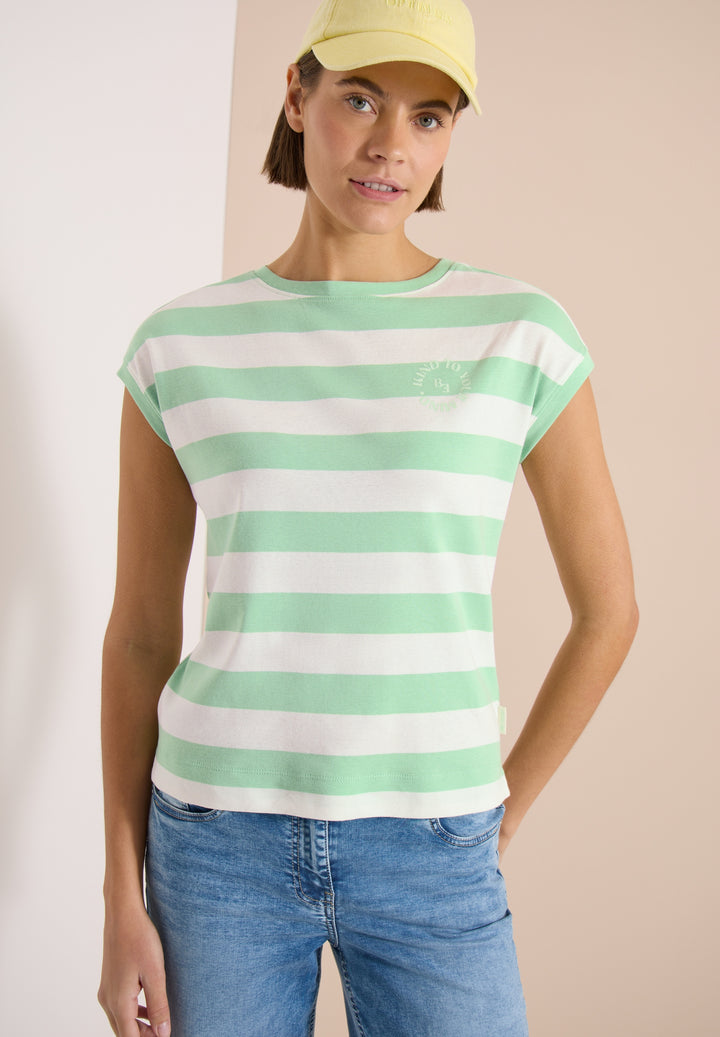 TOS Striped Be Kind FP Shirt, juicy lime 37671 Bild 3