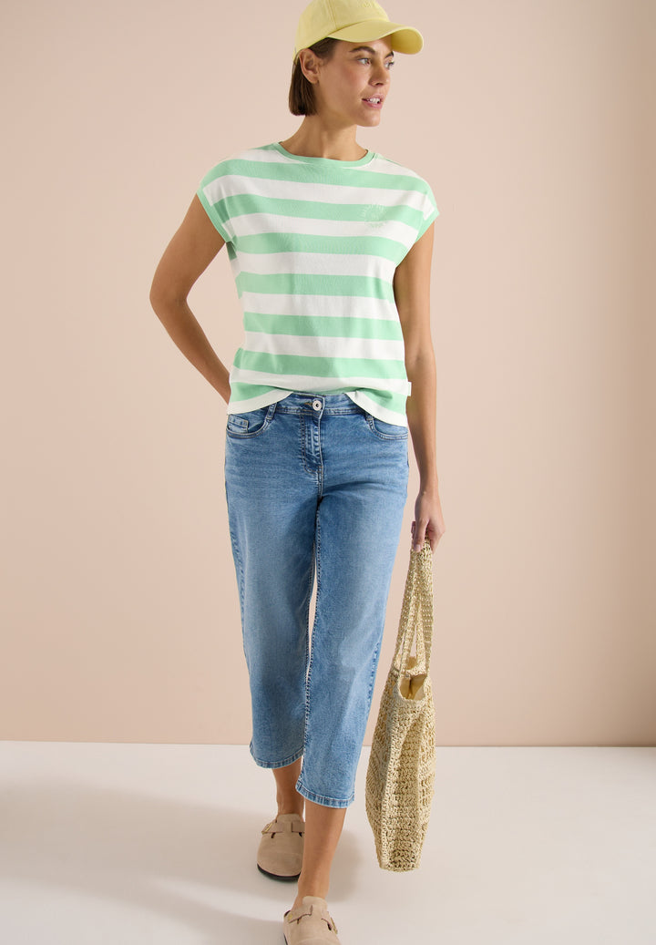 TOS Striped Be Kind FP Shirt, juicy lime 37671 Bild 5