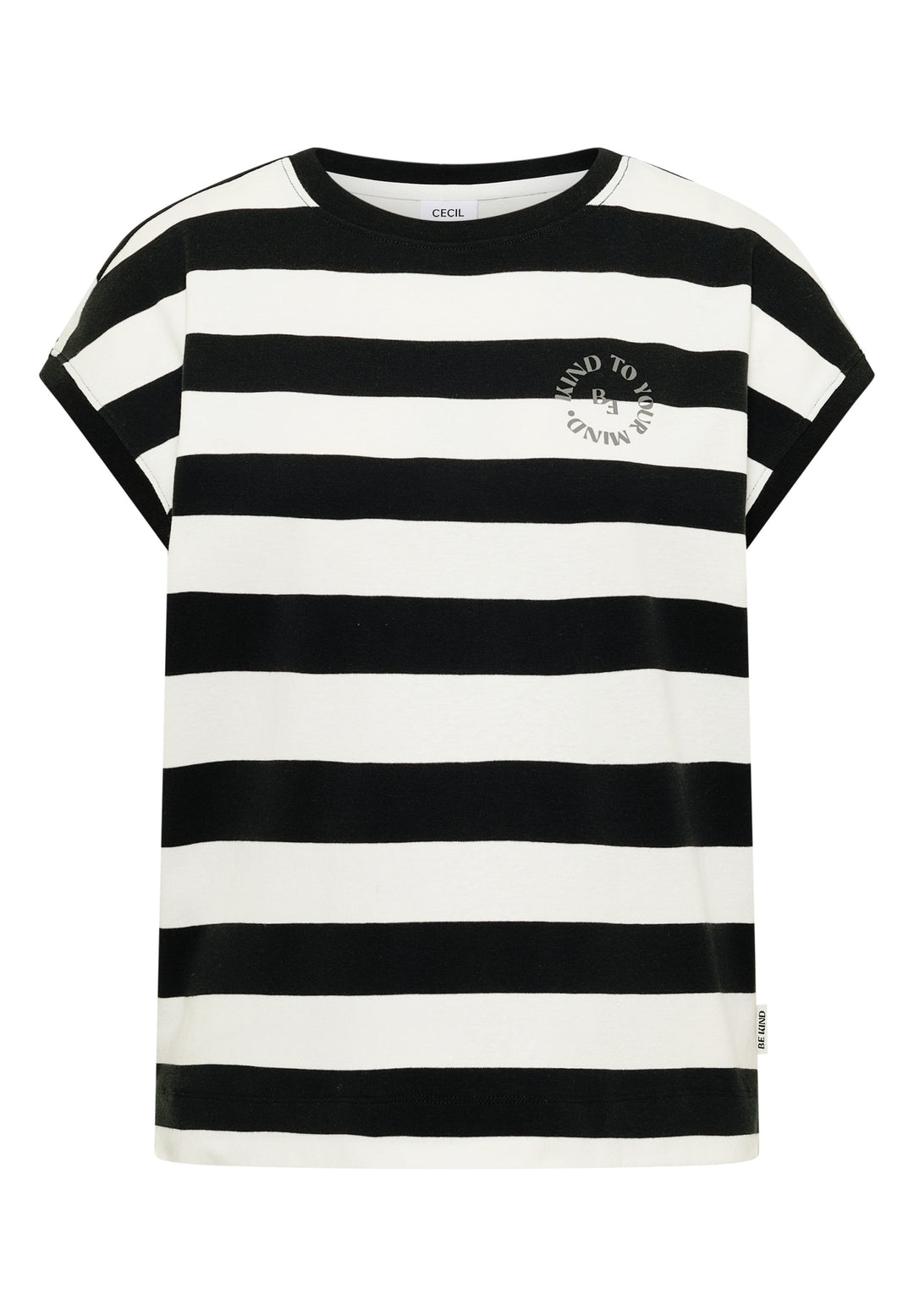 TOS Striped Be Kind FP Shirt, palm breeze green 37672 Bild 1