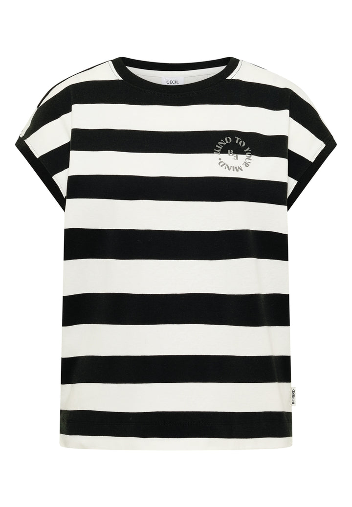 TOS Striped Be Kind FP Shirt, palm breeze green 37672 Bild 1