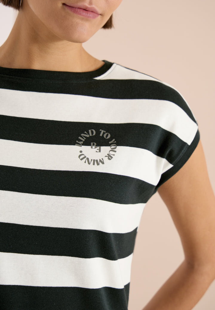 TOS Striped Be Kind FP Shirt, palm breeze green 37672 Bild 3