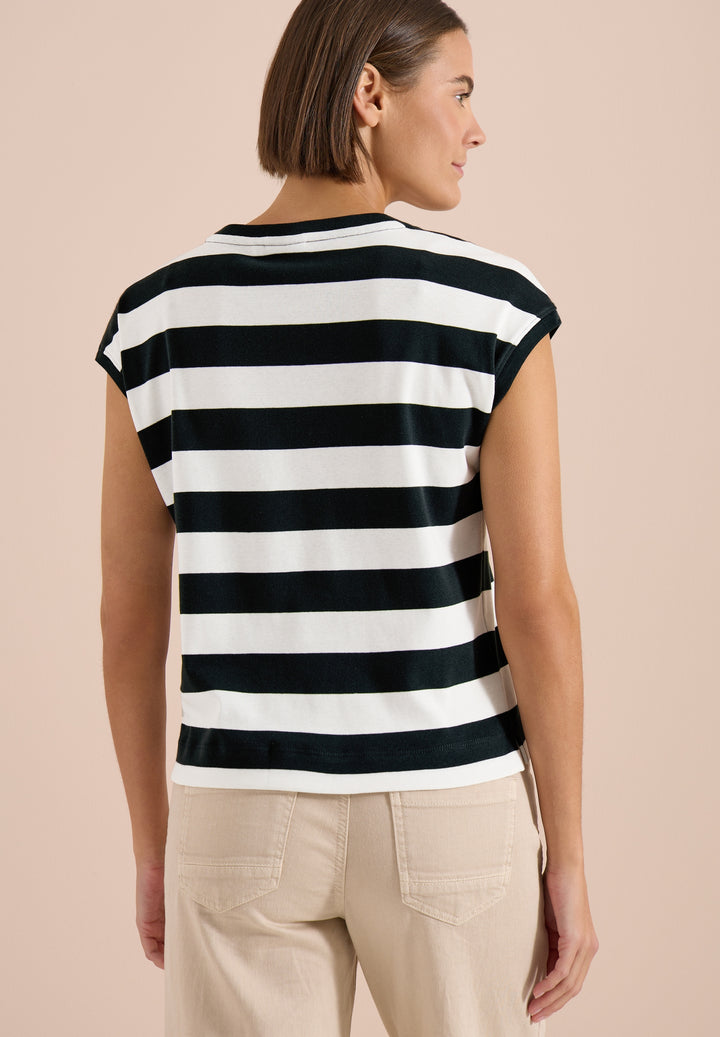 TOS Striped Be Kind FP Shirt, palm breeze green 37672 Bild 4