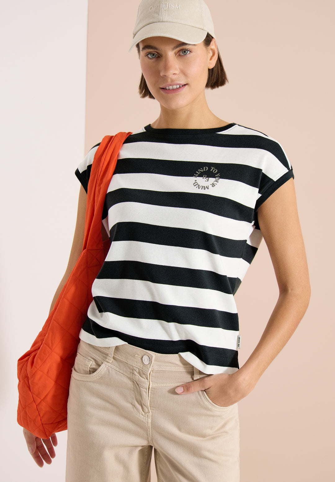 TOS Striped Be Kind FP Shirt, palm breeze green 37672 Bild 6