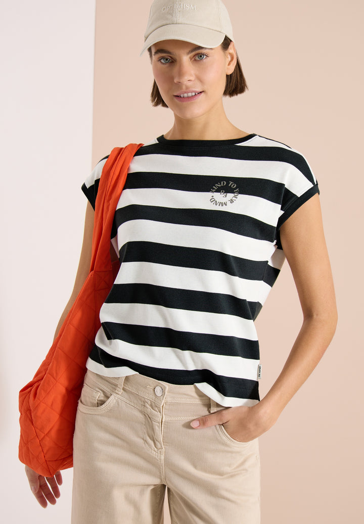 TOS Striped Be Kind FP Shirt, palm breeze green 37672 Bild 6