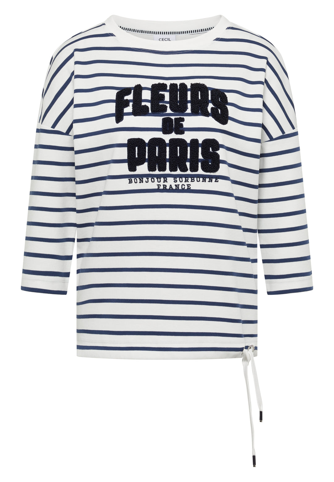 TOS Striped Fleurs FP Shirt, universal blue 35512 Bild 1