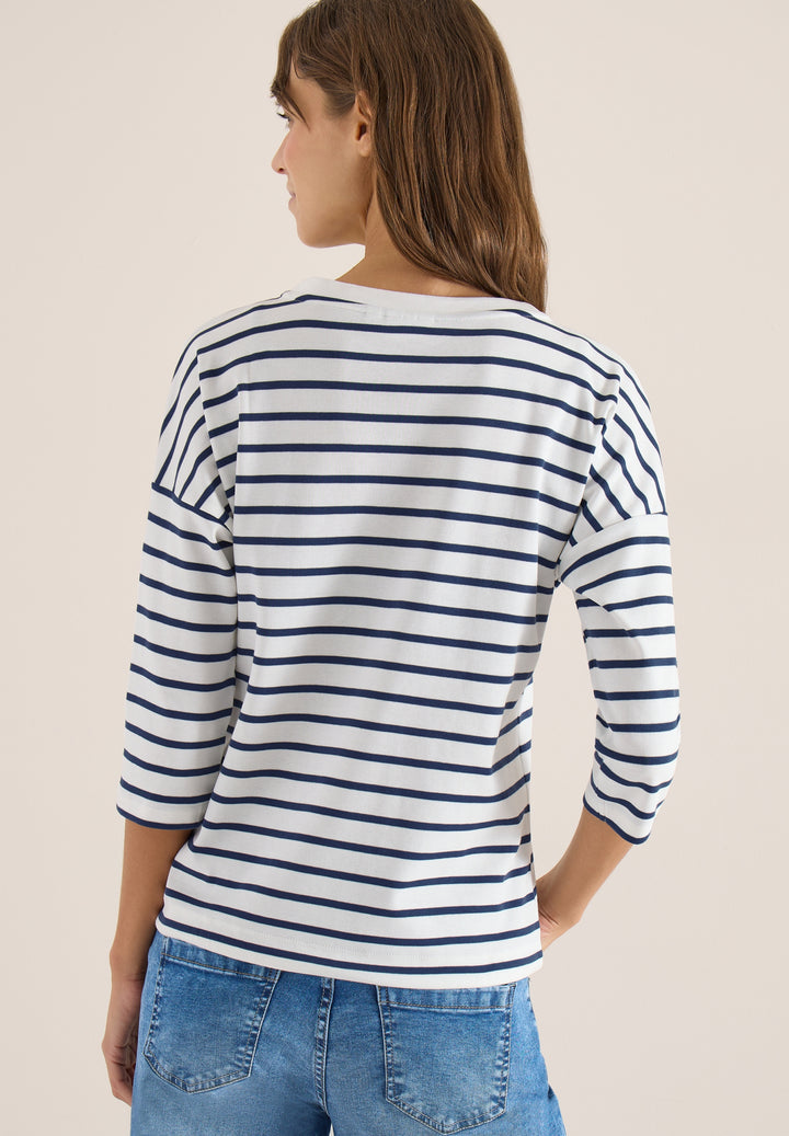 TOS Striped Fleurs FP Shirt, universal blue 35512 Bild 4