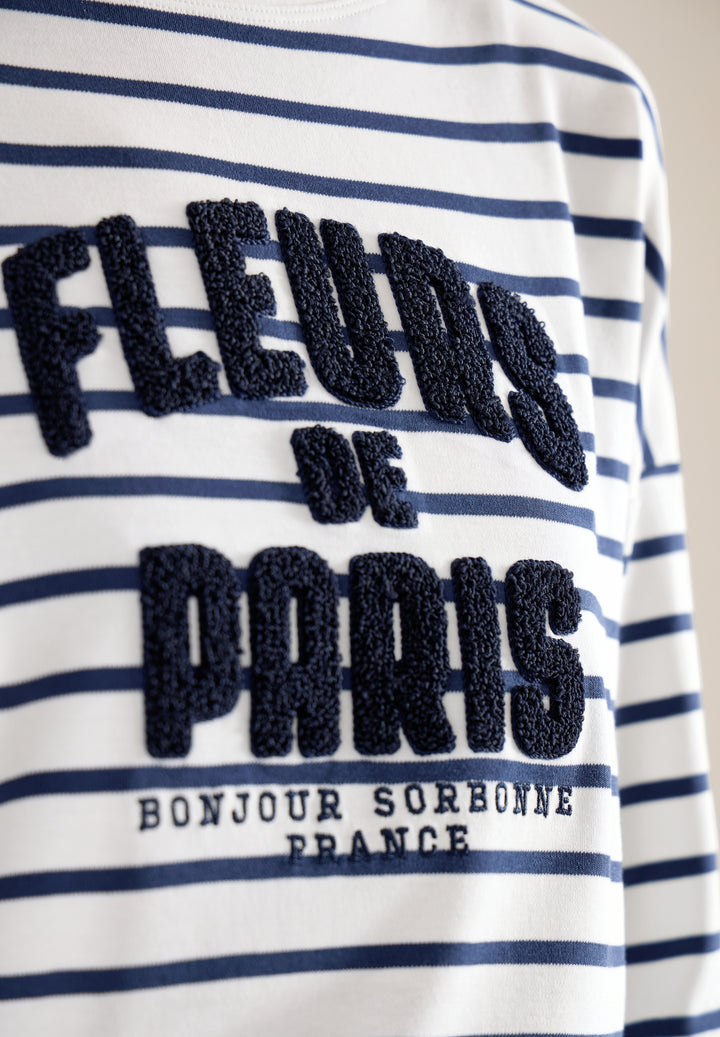 TOS Striped Fleurs FP Shirt, universal blue 35512 Bild 6