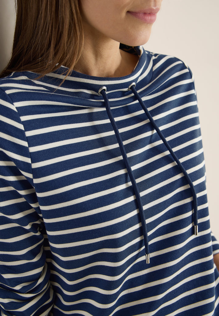 TOS Striped Funnel Neck, sporty denim blue 27473 Bild 6