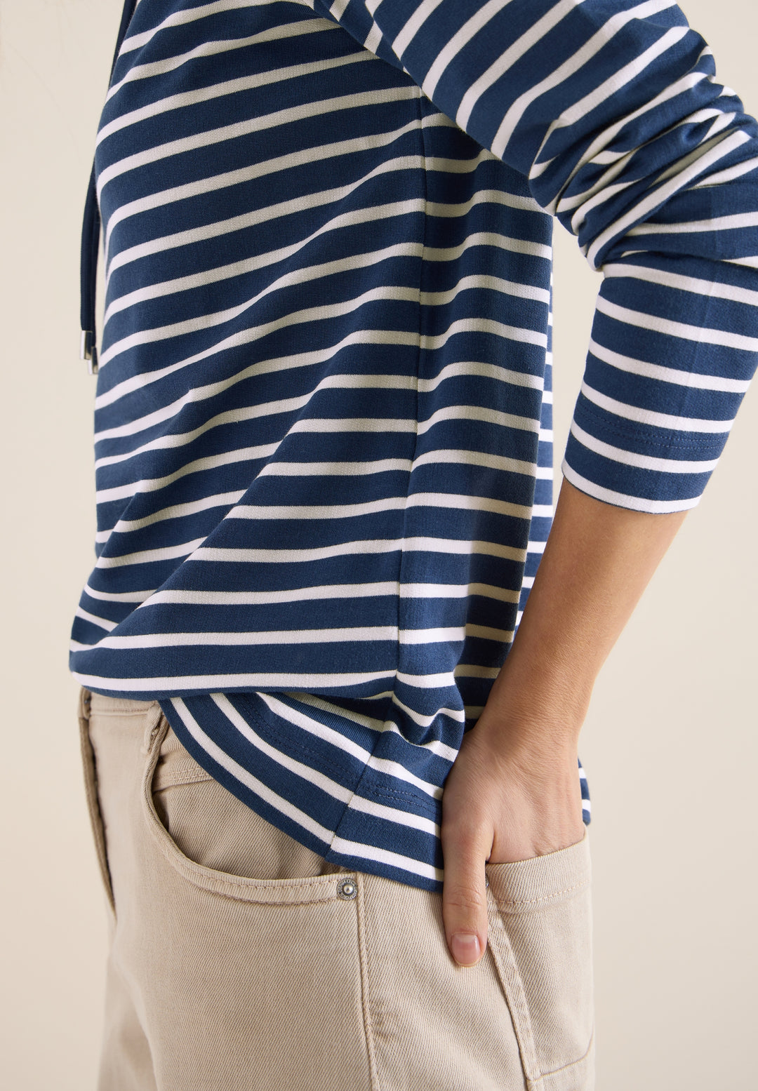 TOS Striped Funnel Neck, sporty denim blue 27473 Bild 7