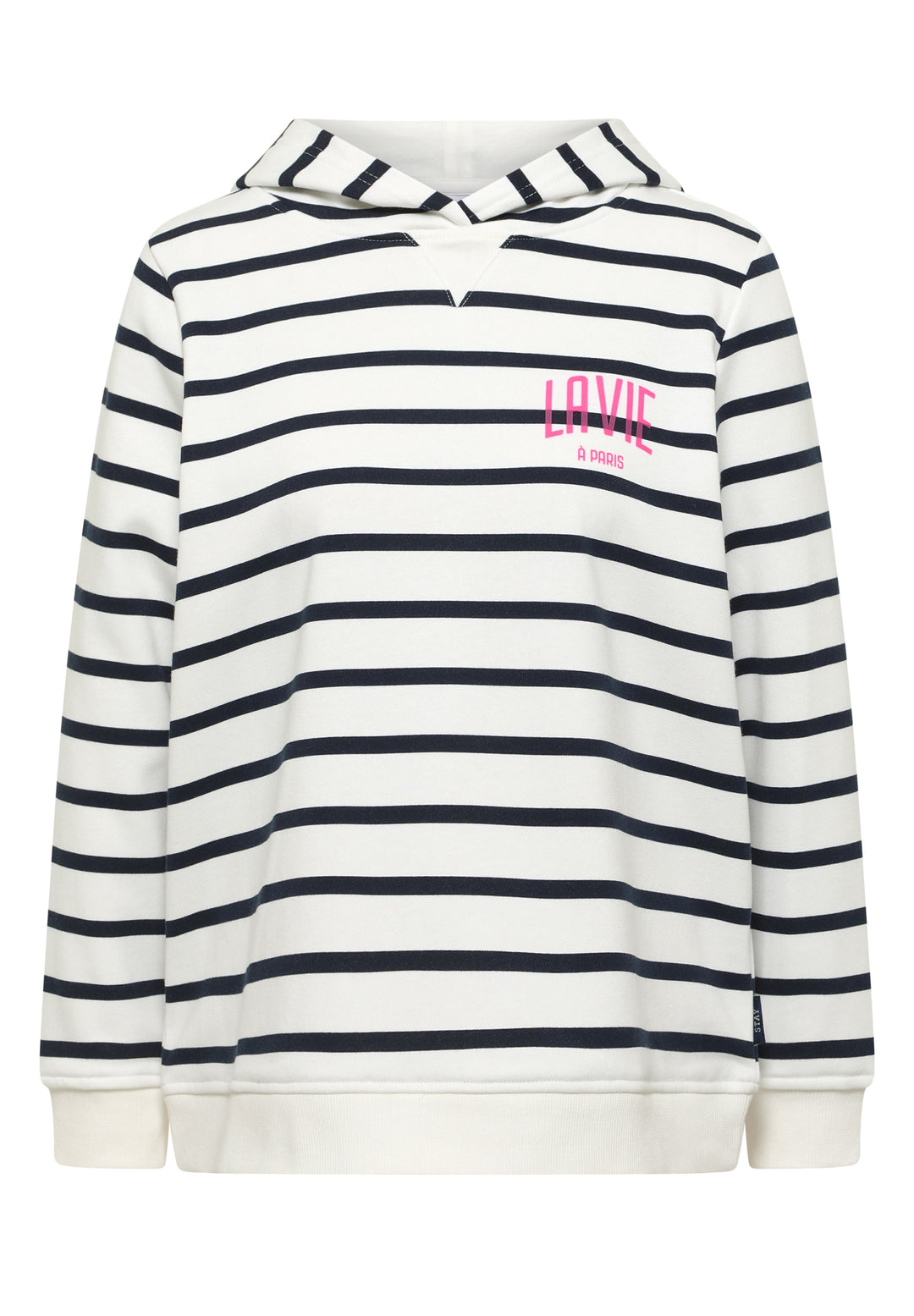 TOS Striped Hoody w. Chest Pri, universal blue 35512 Bild 1