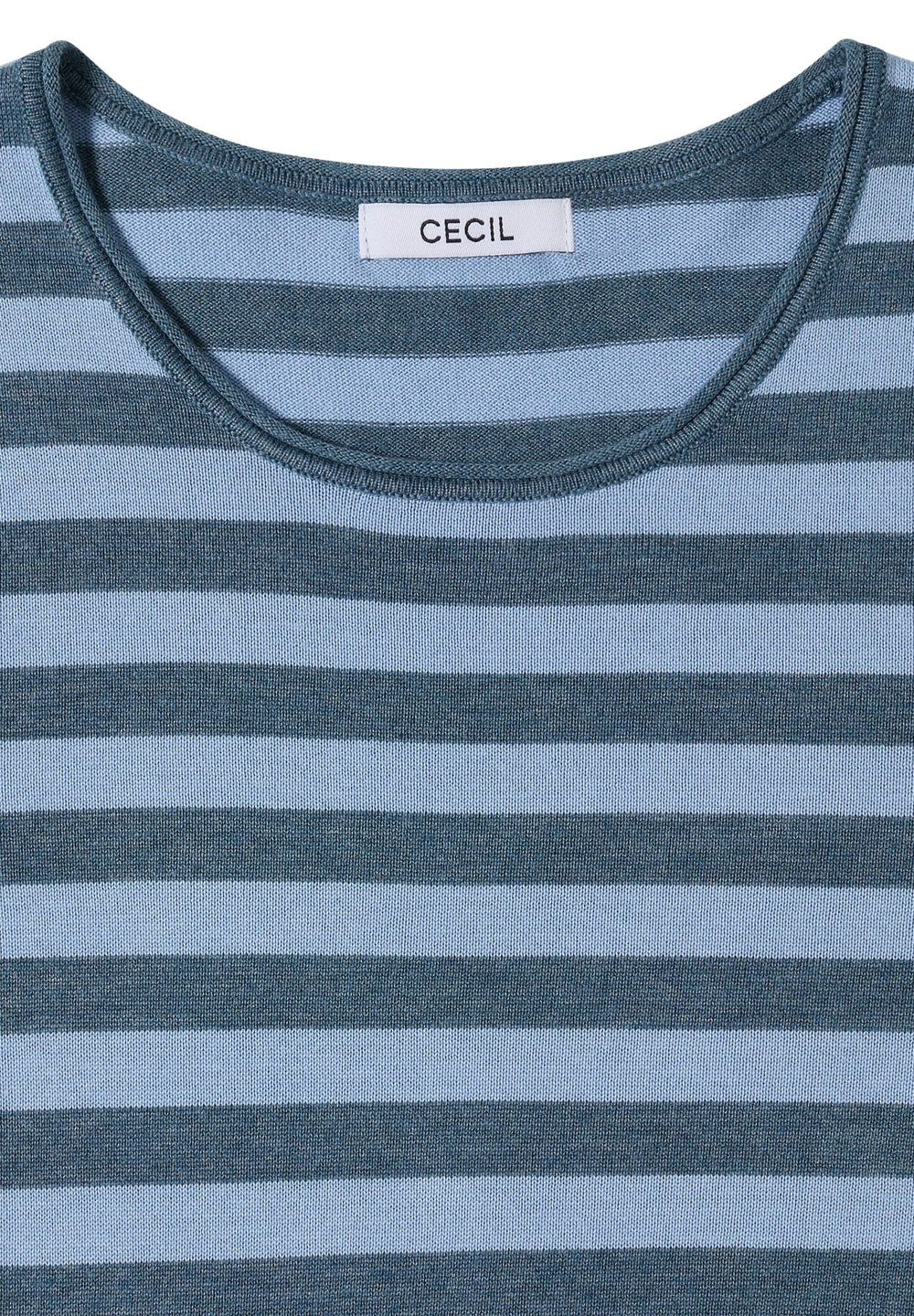 TOS_Striped Roundneck, easy blue 27901 Bild 2