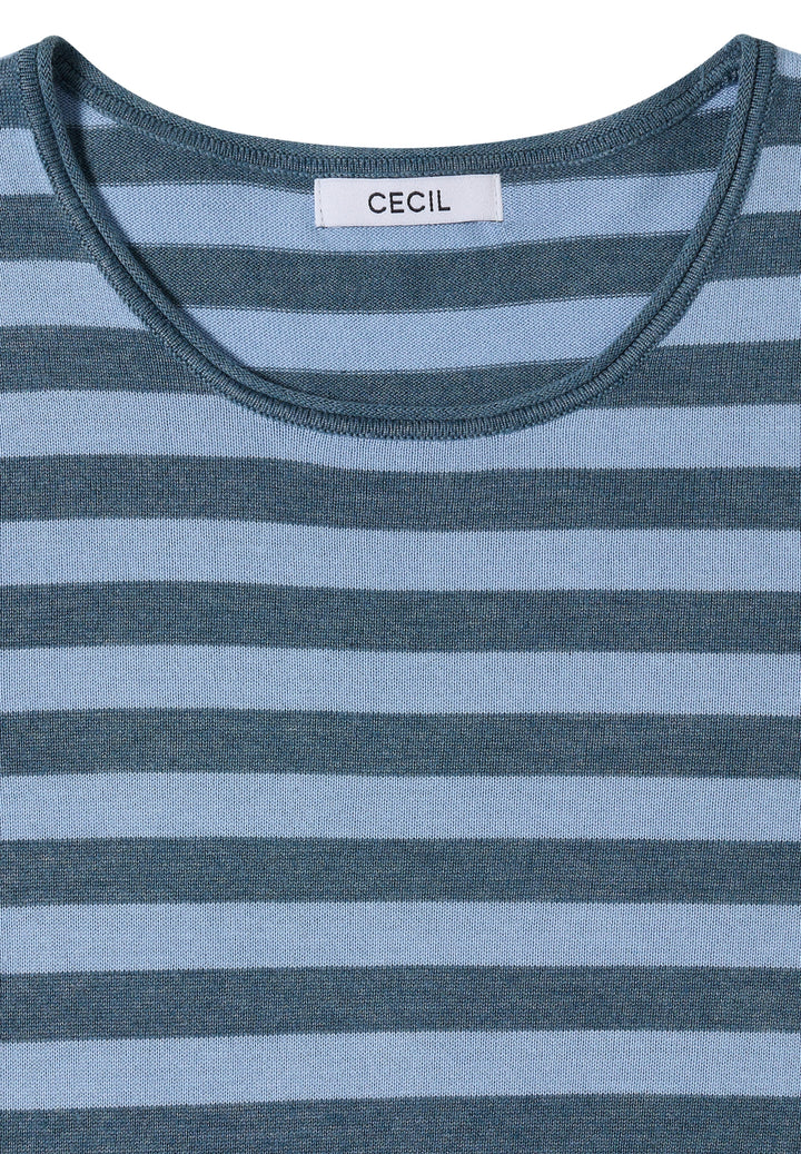 TOS_Striped Roundneck, easy blue 27901 Bild 2