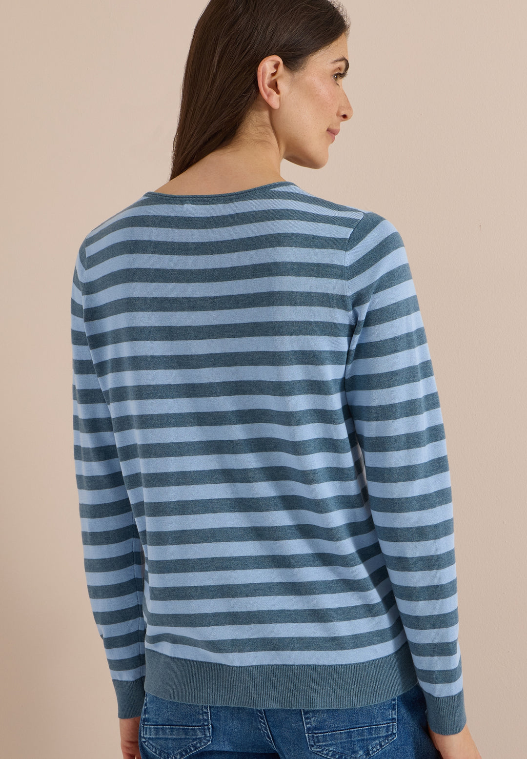 TOS_Striped Roundneck, easy blue 27901 Bild 4