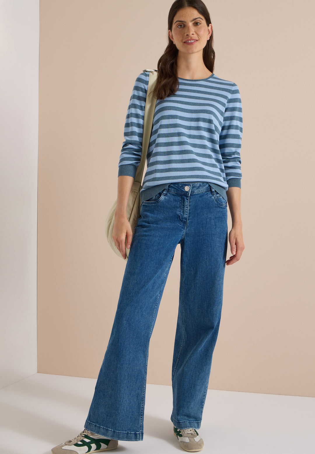 TOS_Striped Roundneck, easy blue 27901 Bild 5