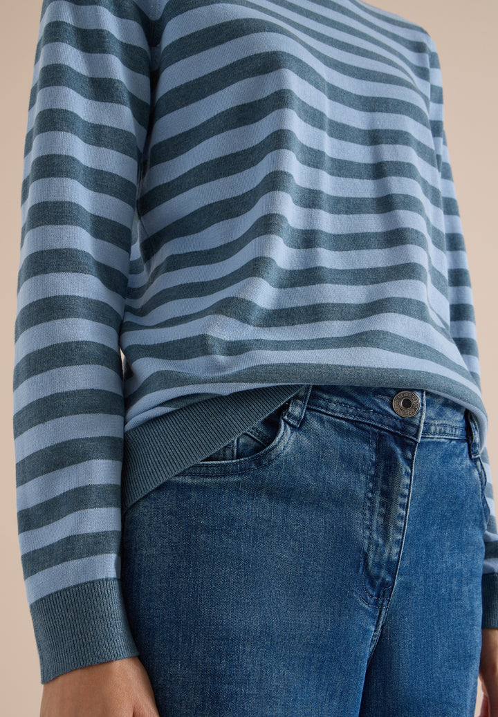TOS_Striped Roundneck, easy blue 27901 Bild 6