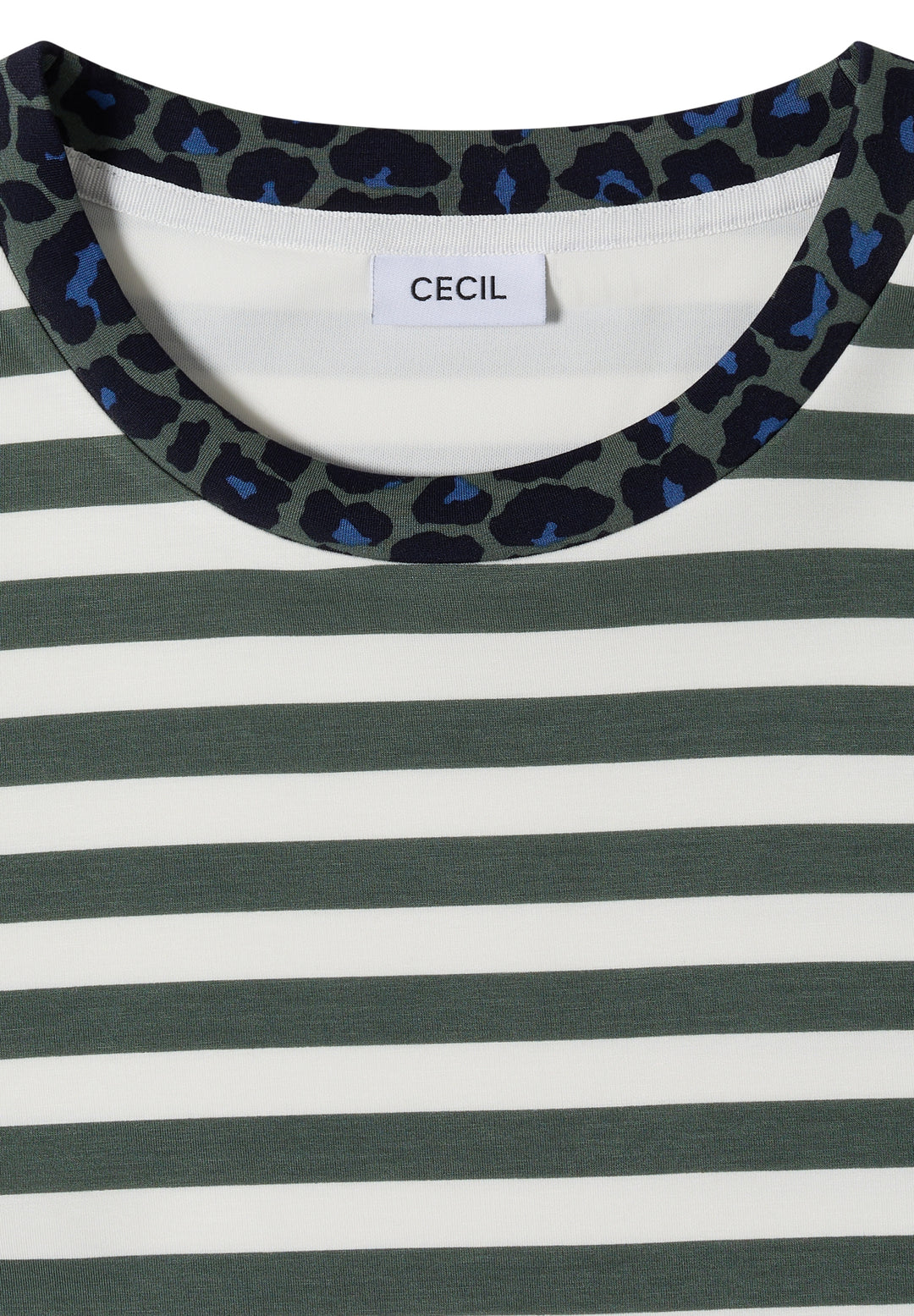 TOS Striped Soft Modal Shirt, dried olive green 27798 Bild 2