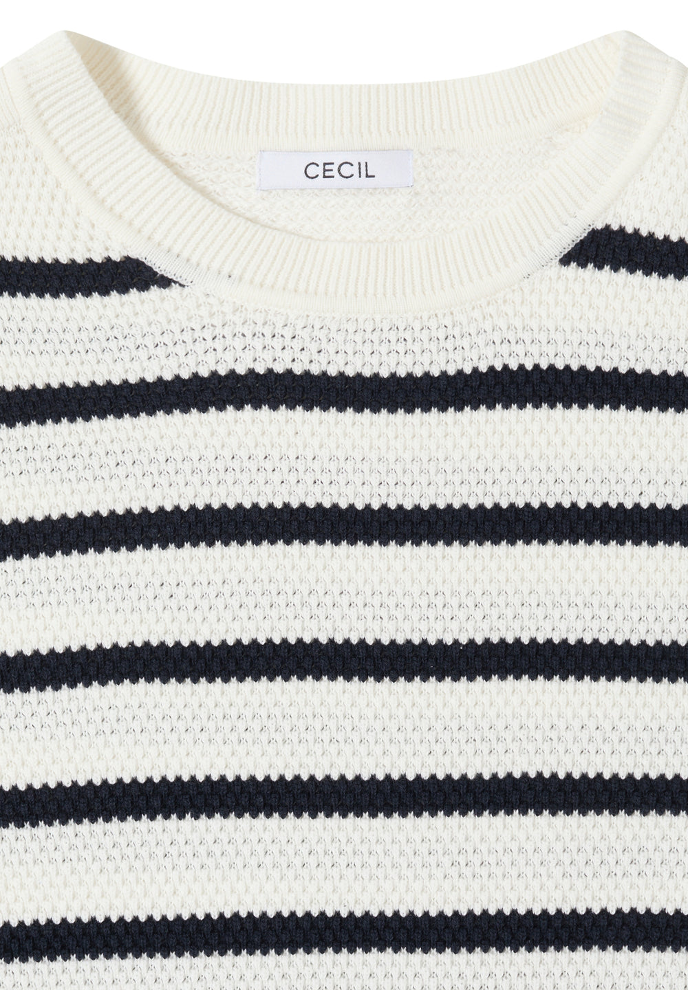 TOS_Structure stripe Roundneck, universal blue 25512 Bild 2