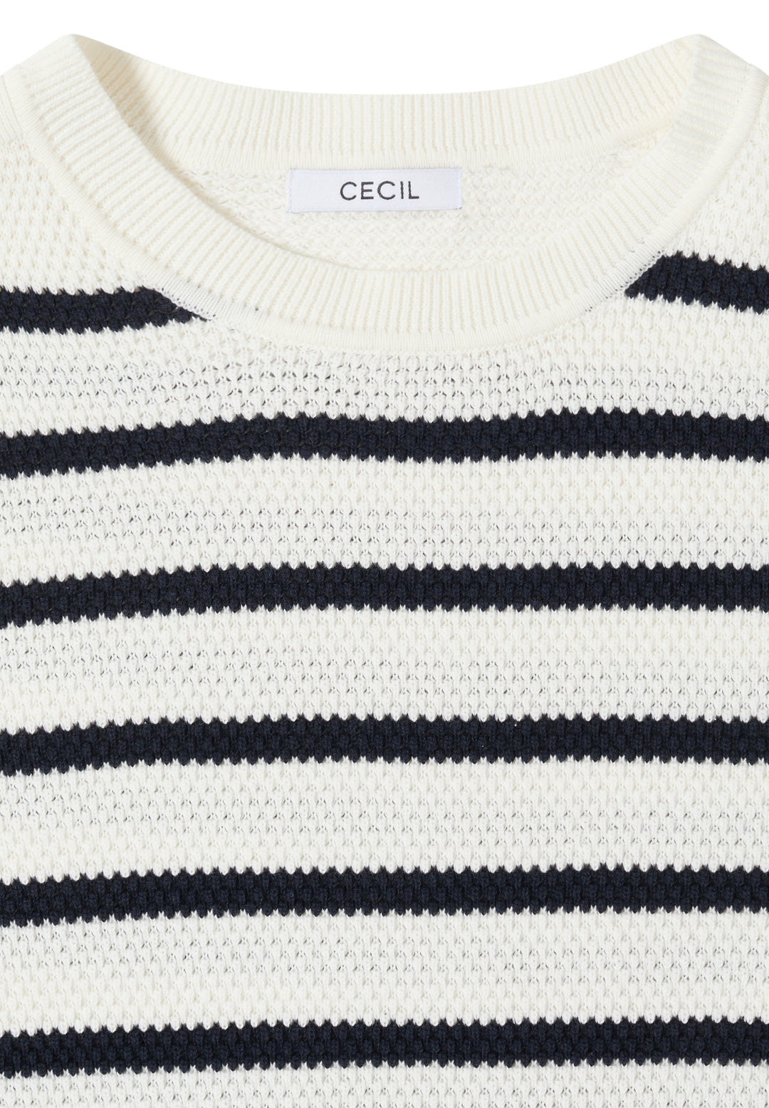 TOS_Structure stripe Roundneck, universal blue 25512 Bild 2