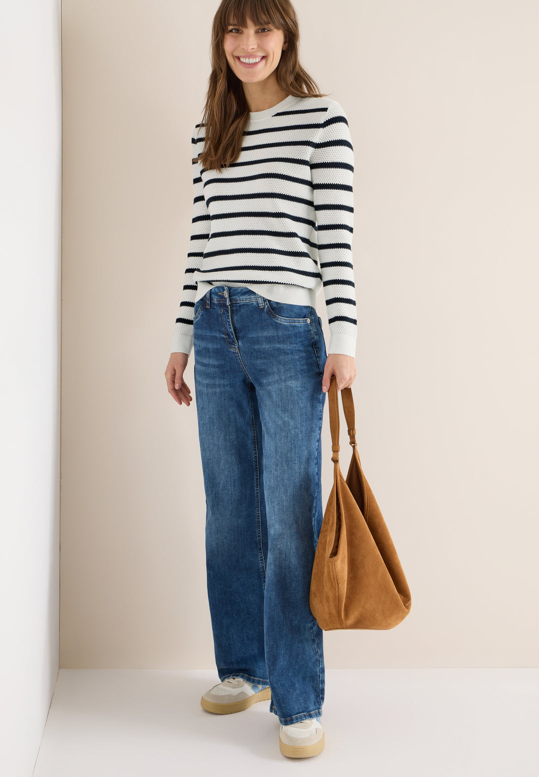 TOS_Structure stripe Roundneck, universal blue 25512 Bild 5