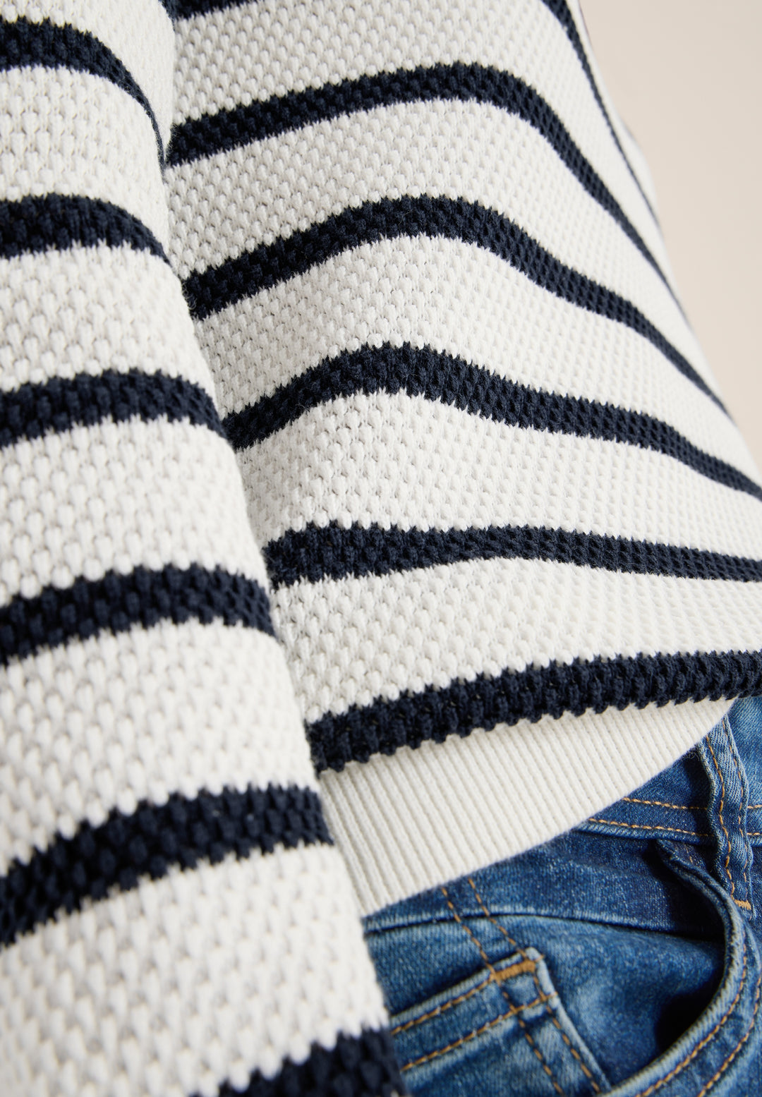TOS_Structure stripe Roundneck, universal blue 25512 Bild 7