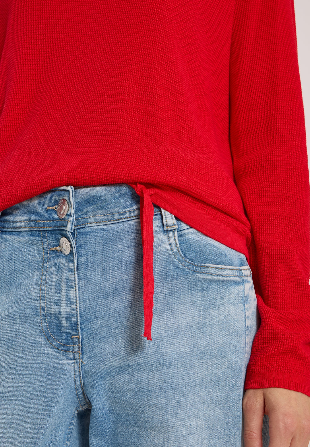 TOS_Structured Roundneck, flame red 17902 Bild 7