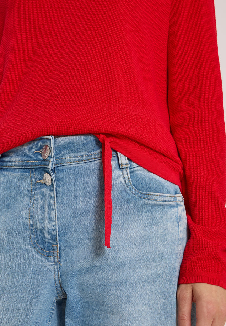 TOS_Structured Roundneck, flame red 17902 Bild 7