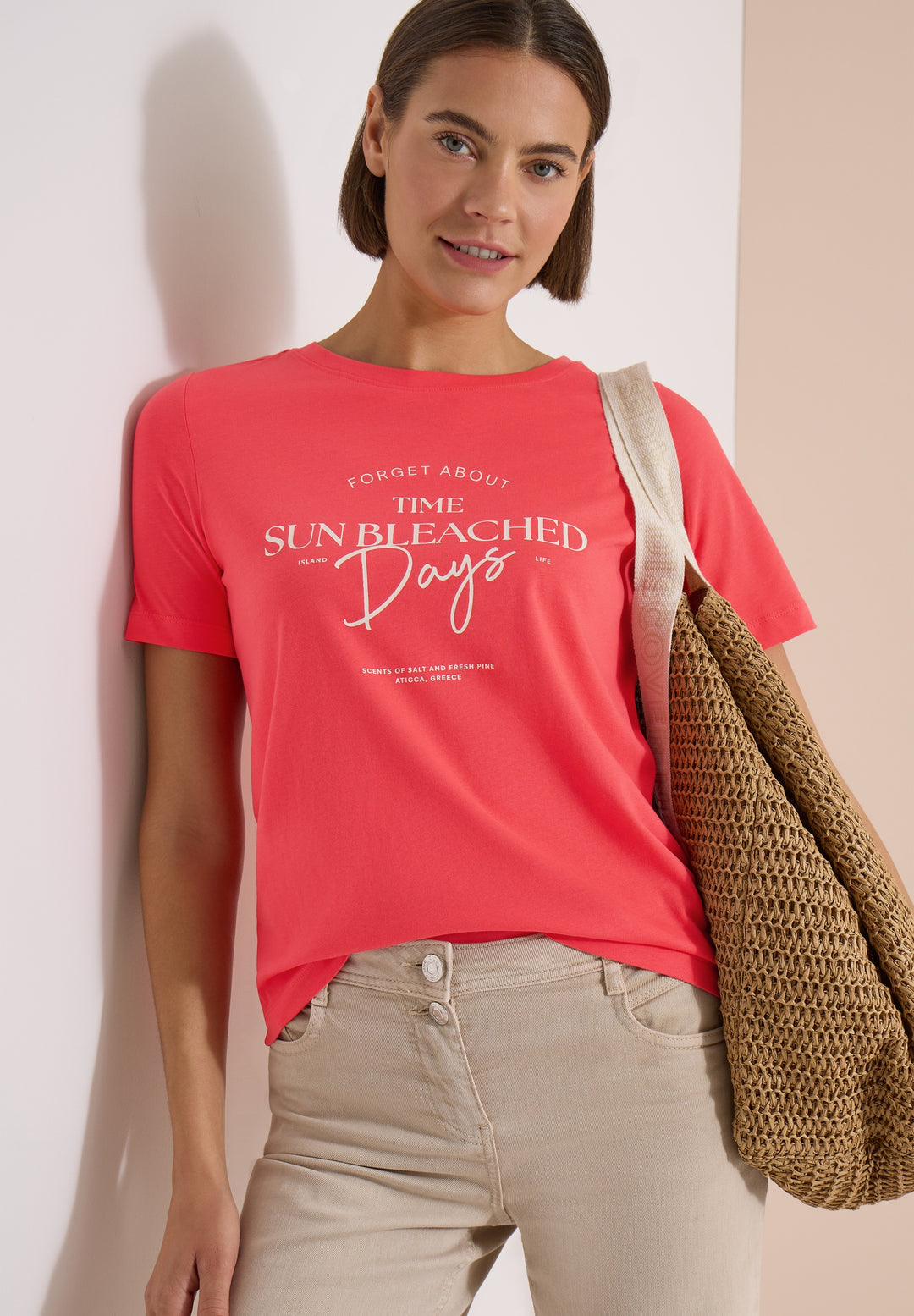 TOS Sun Bleached Days FP Shirt, coral 27762 Bild 3