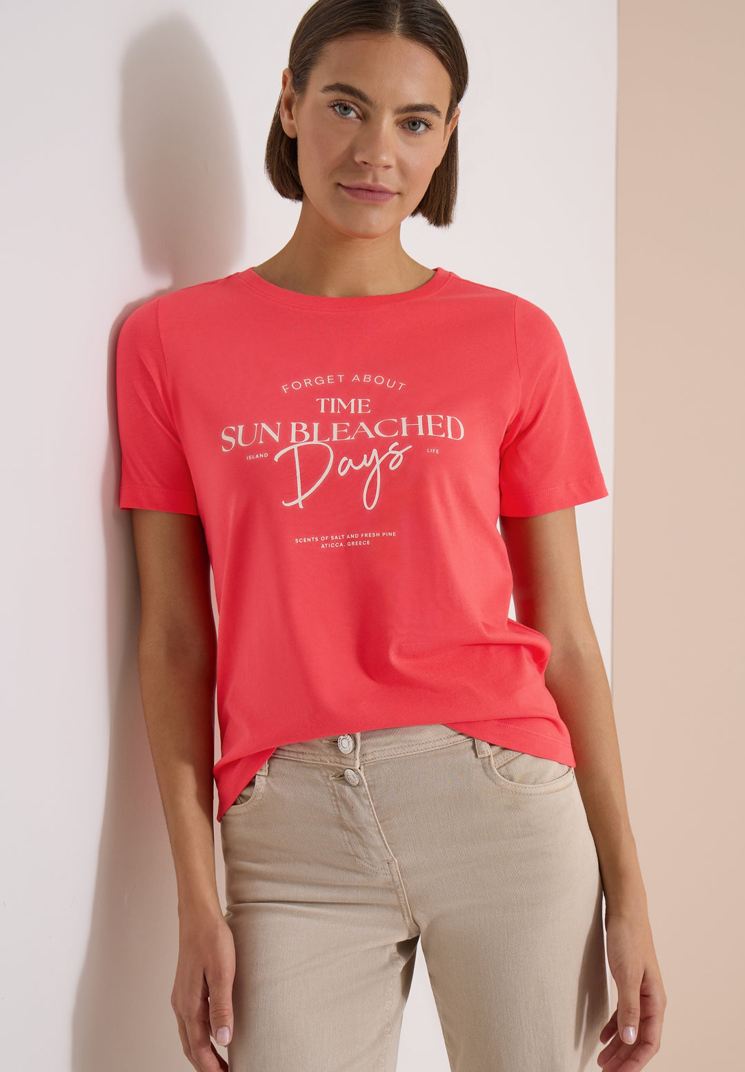 TOS Sun Bleached Days FP Shirt, coral 27762 Bild 7