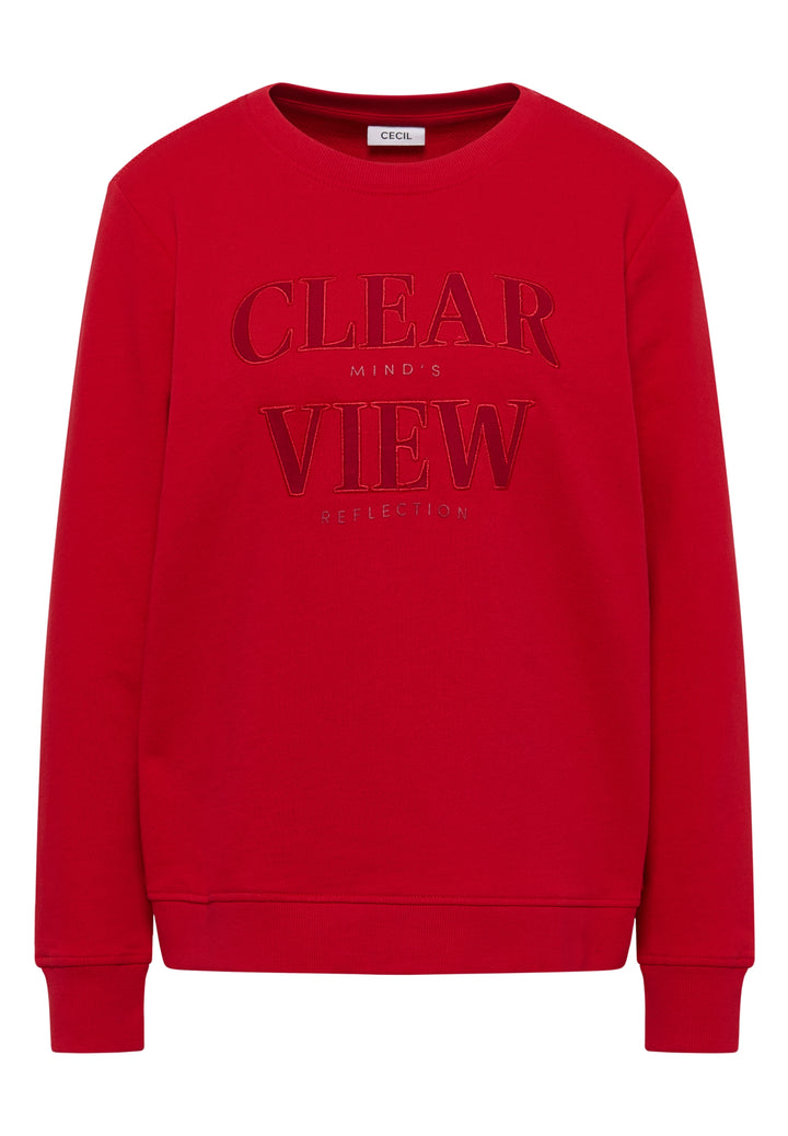TOS_Sweatshirt w. Chest Artwor, fiery red 36953 Bild 1