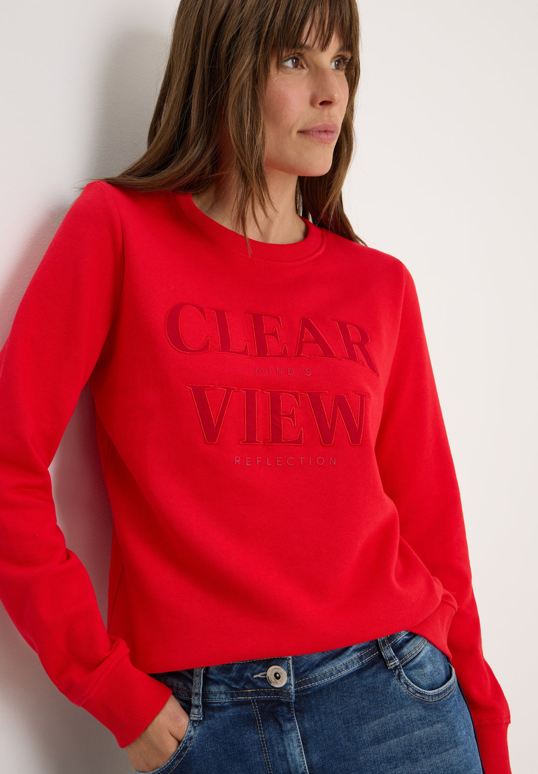 TOS_Sweatshirt w. Chest Artwor, fiery red 36953 Bild 3