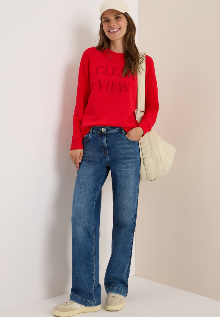TOS_Sweatshirt w. Chest Artwor, fiery red 36953 Bild 5