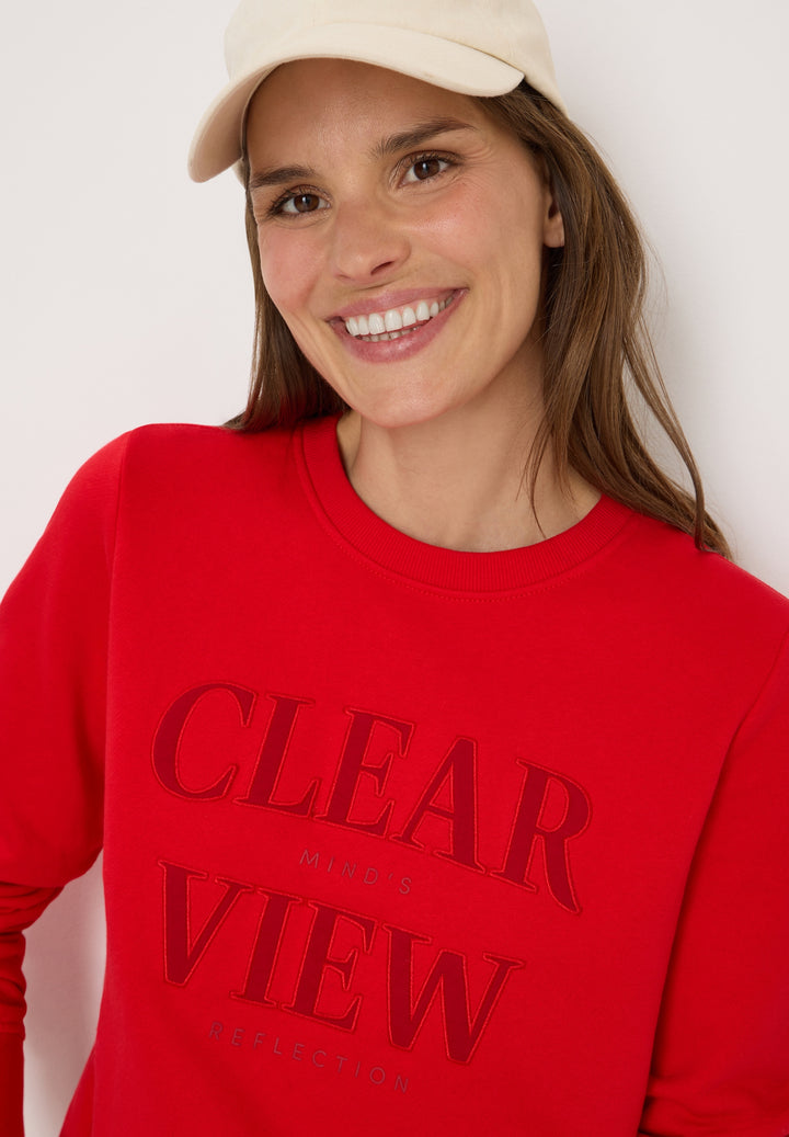 TOS_Sweatshirt w. Chest Artwor, fiery red 36953 Bild 7