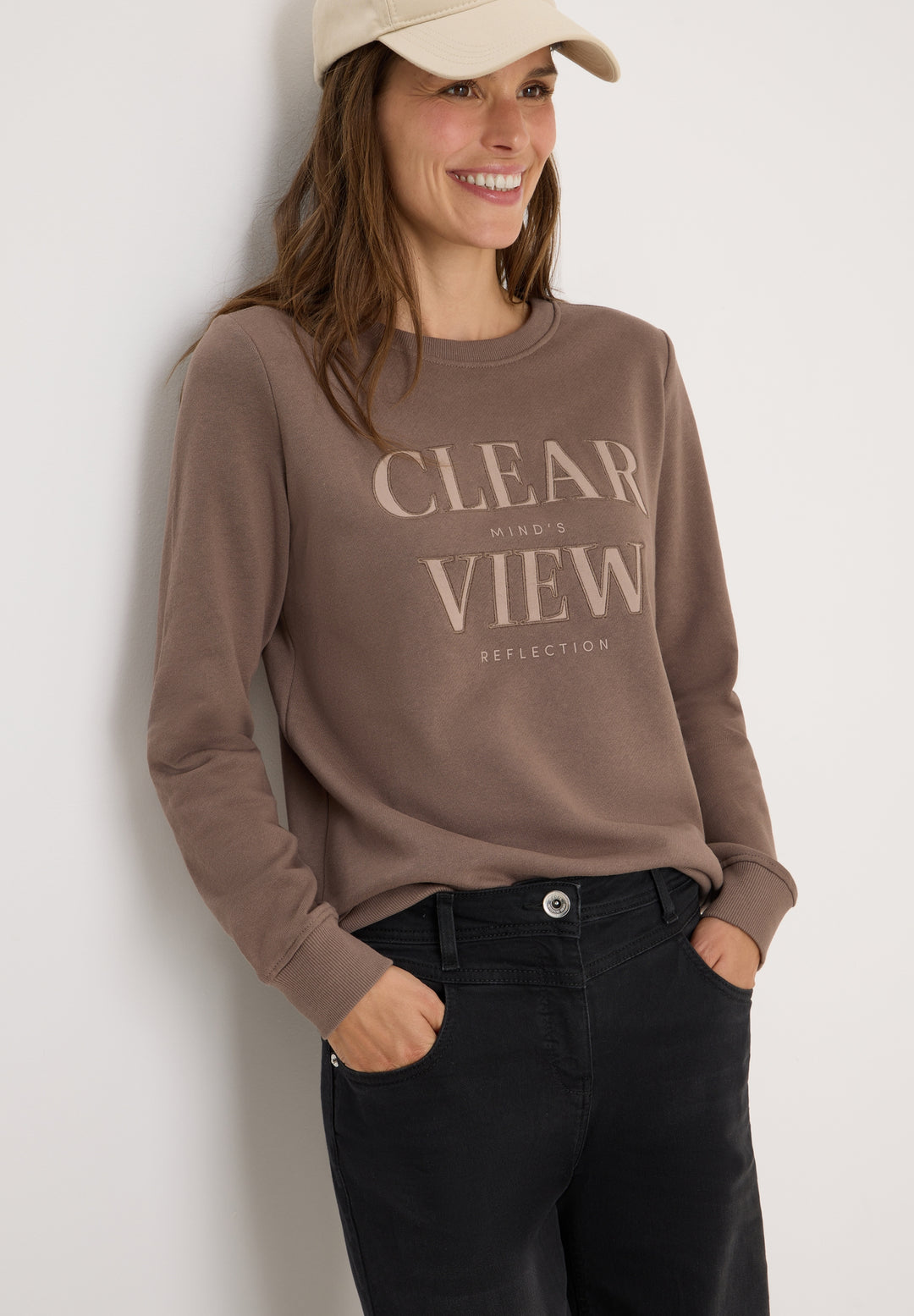 TOS_Sweatshirt w. Chest Artwor, cocoa taupe 37188 Bild 3
