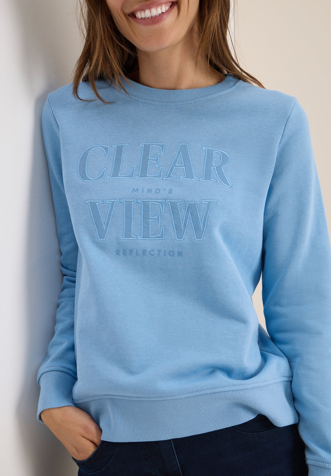 TOS_Sweatshirt w. Chest Artwor, sporty light blue 37339 Bild 3