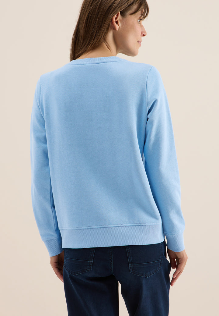 TOS_Sweatshirt w. Chest Artwor, sporty light blue 37339 Bild 4