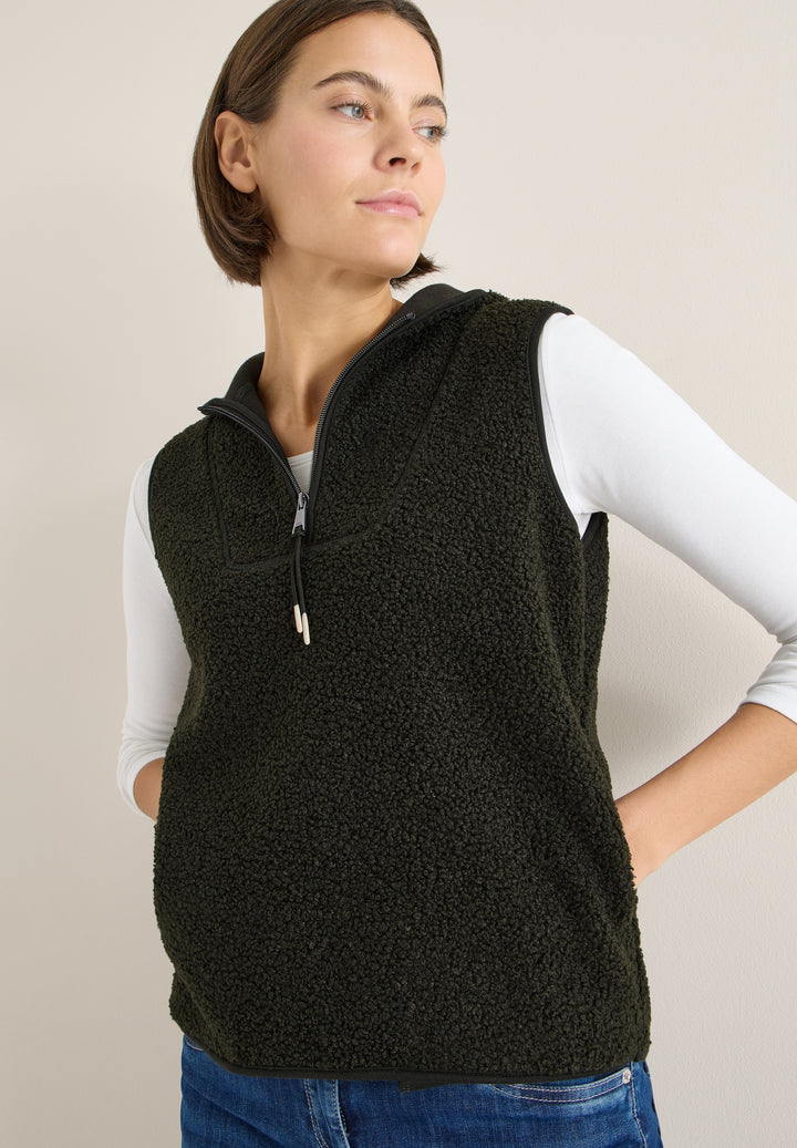 TOS Teddy Troyer Vest With Hoo, raw khaki 17406 Bild 3