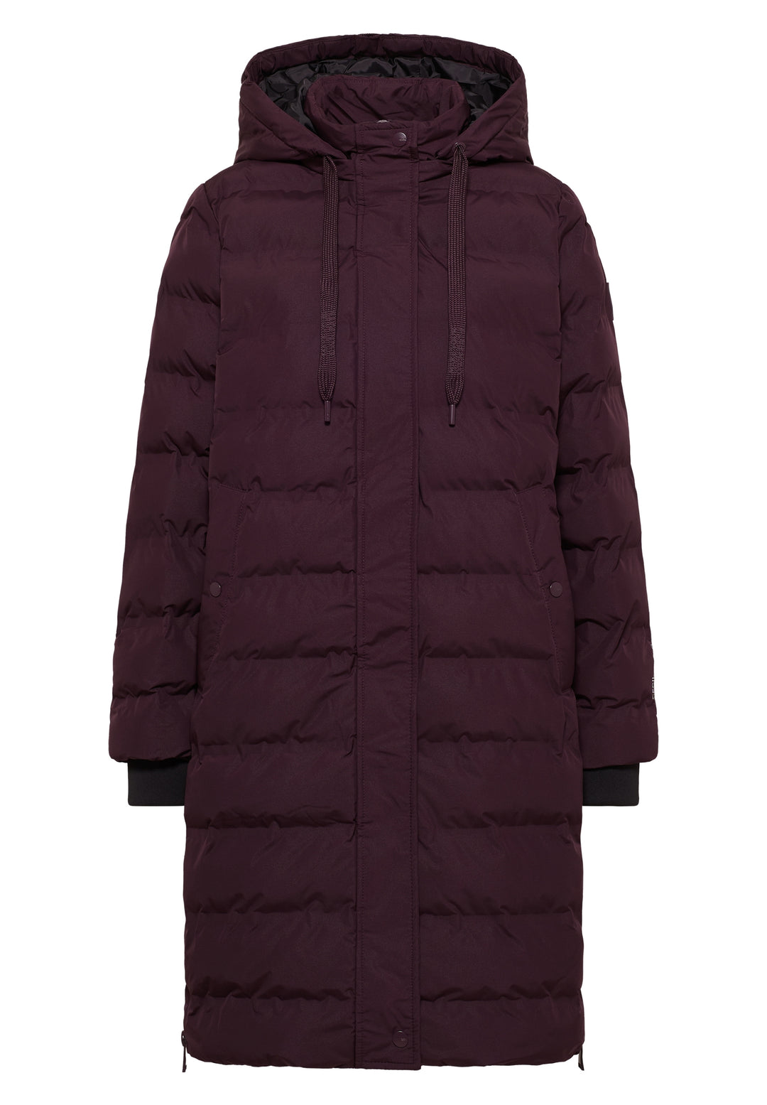 TOS Welded Long Coat, dark plum 16544 Bild 1