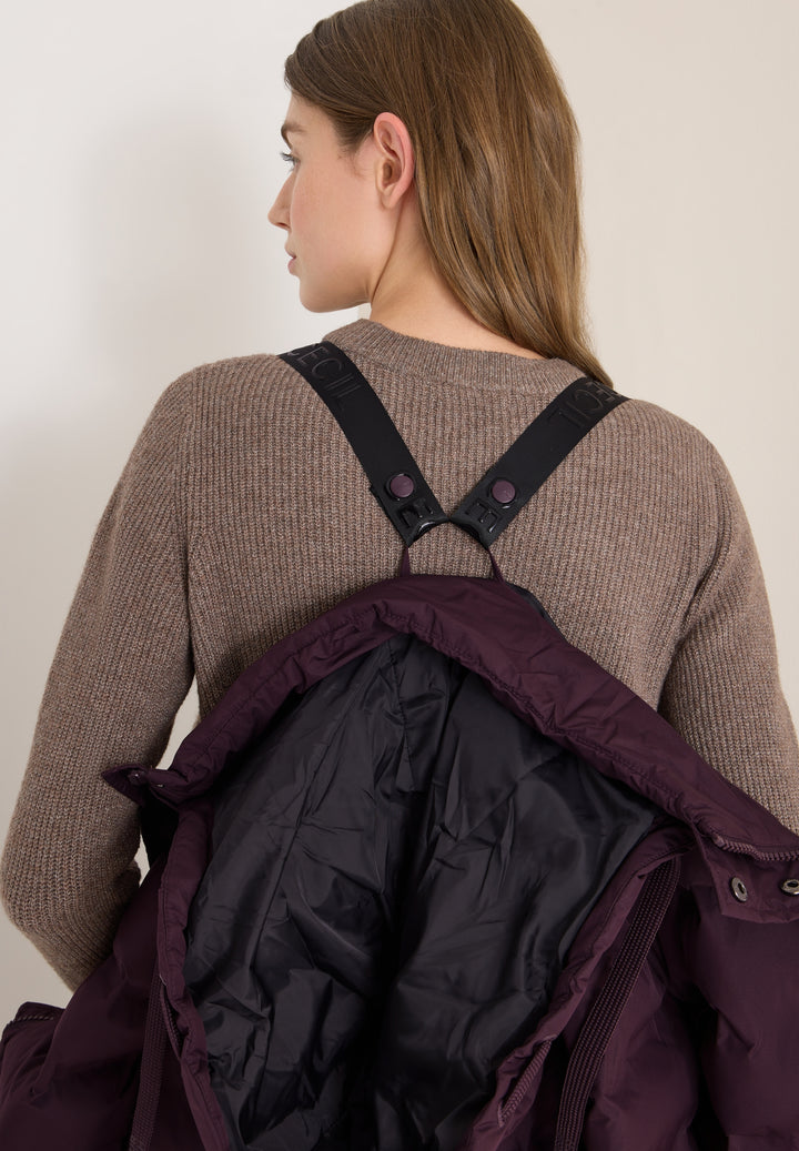TOS Welded Long Coat, dark plum 16544 Bild 7