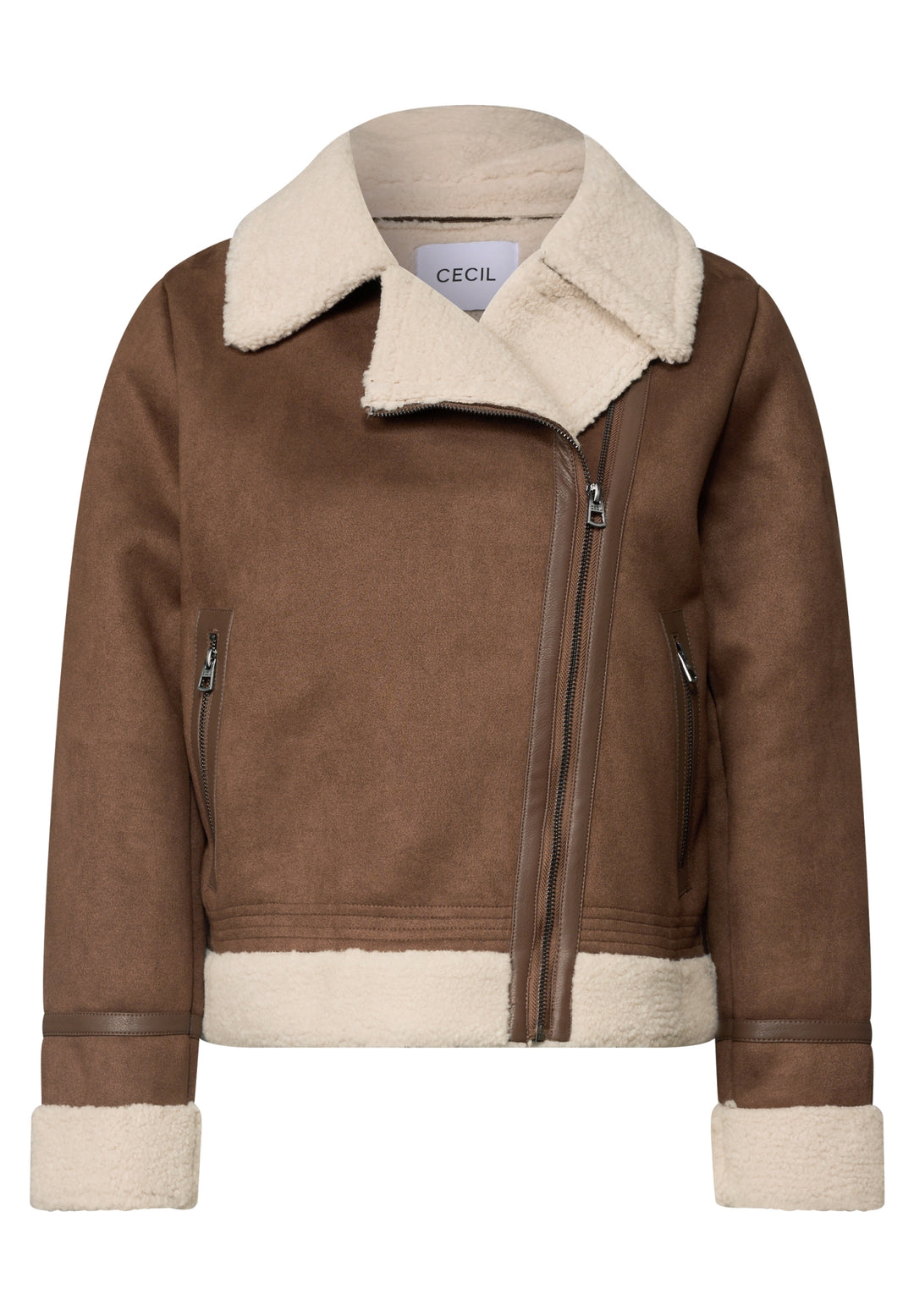 Velour Mix Jacket, mocha brown 27840 Bild 1