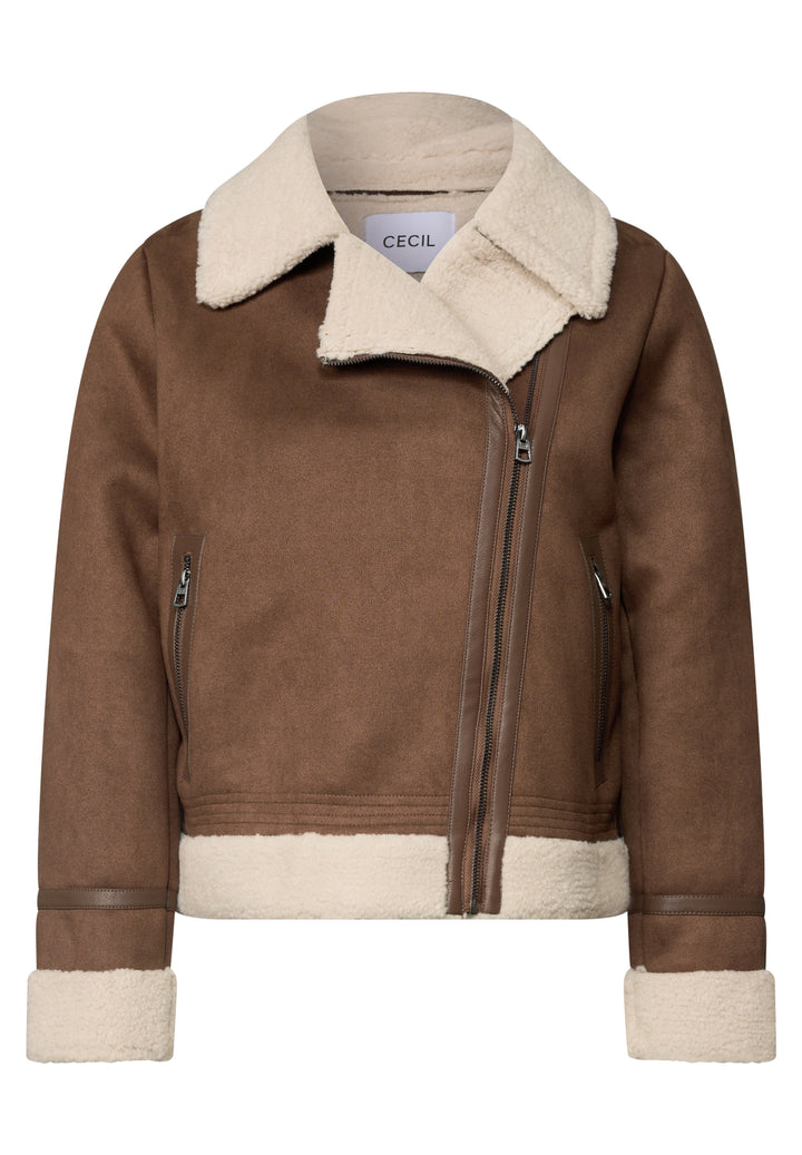 Velour Mix Jacket, mocha brown 27840 Bild 1