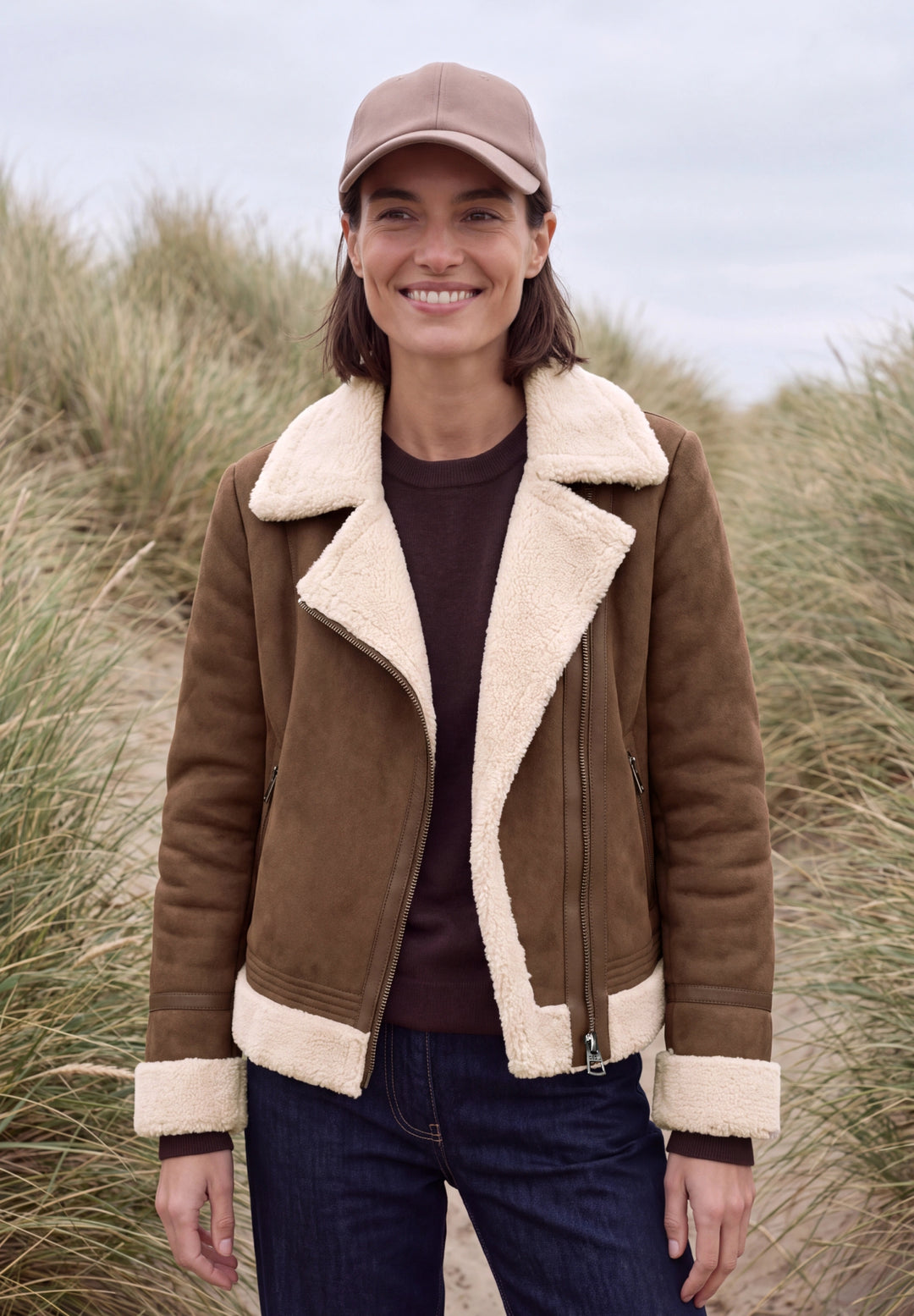 Velour Mix Jacket, mocha brown 27840 Bild 3
