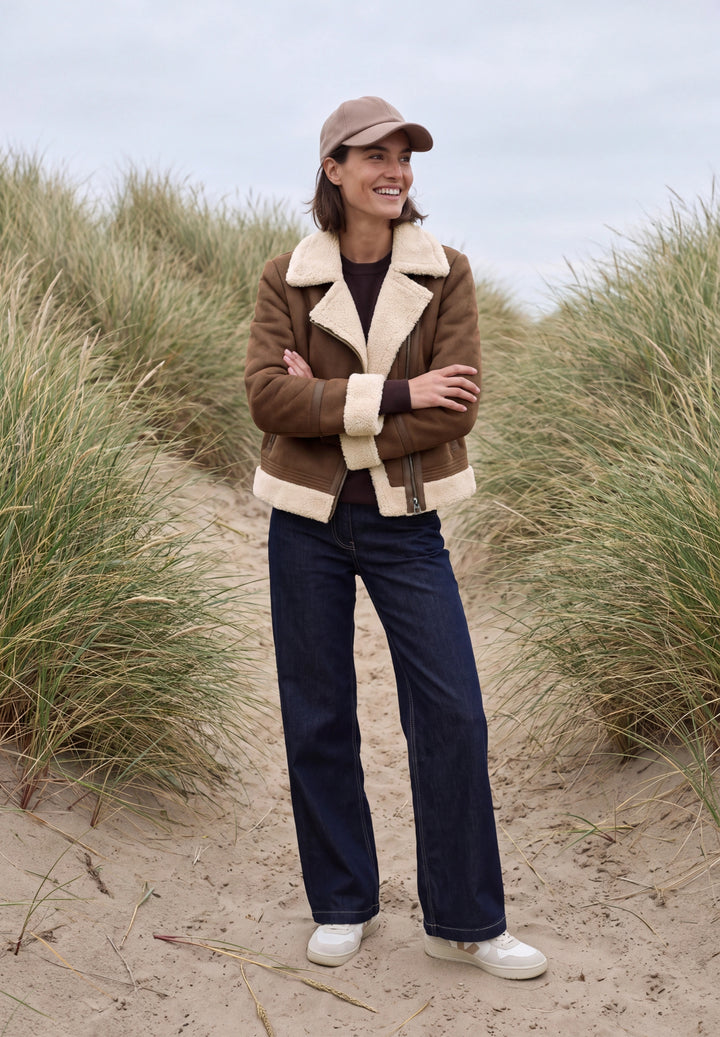 Velour Mix Jacket, mocha brown 27840 Bild 5
