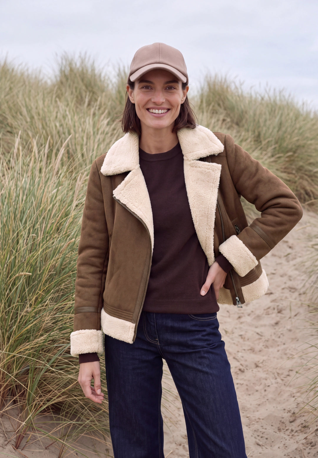 Velour Mix Jacket, mocha brown 27840 Bild 6