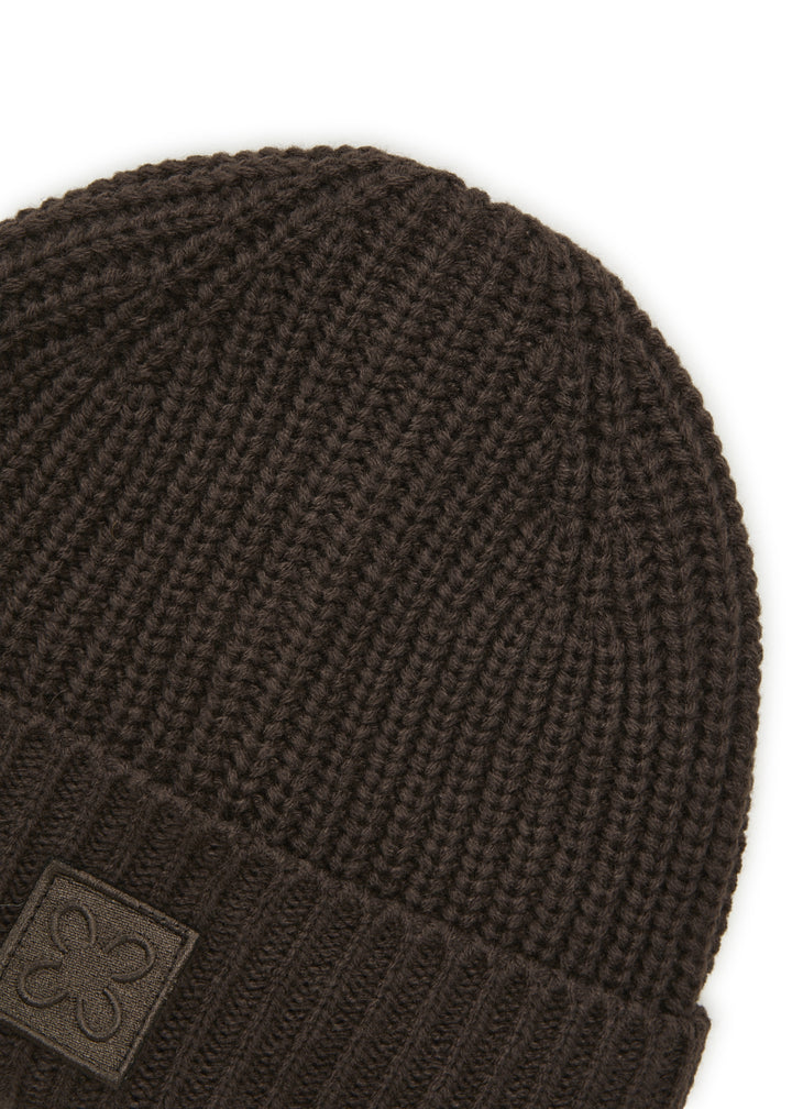KNITTED HAT ACRYL/WOOL SOLID braun-26X21CM, braun BRO3 Bild 3