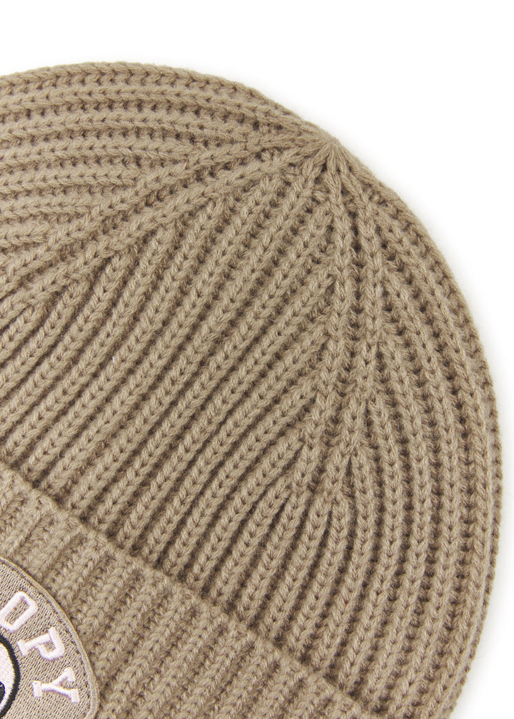 KNITTED HAT POLYACRYL/WOOL SNOOPY BADGE beige-25X22CM, beige BEI3 Bild 3