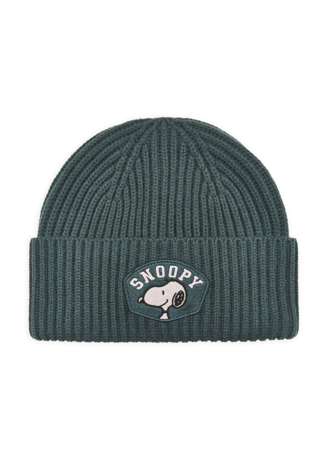 KNITTED HAT POLYACRYL/WOOL SNOOPY BADGE grün-25X22CM, grün GRE3 Bild 1