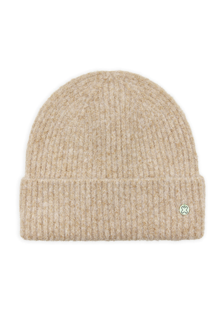 KNITTED HAT POLYESTER MIX SOLID beige-22X26CM, beige BEI2 Bild 1
